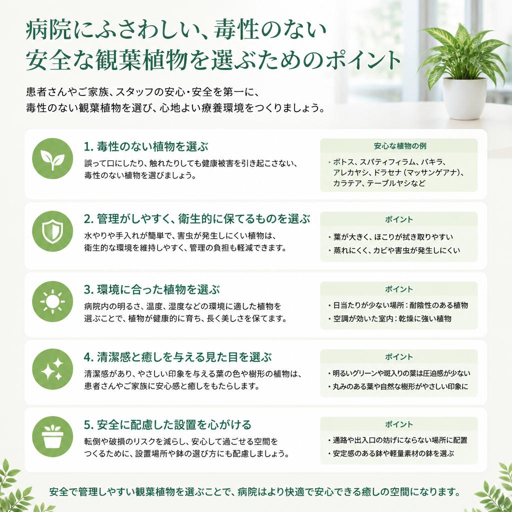 安心・安全な観葉植物の選び方